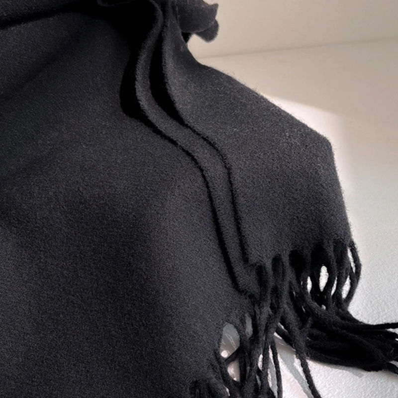 Szal damski ze 100% czystej wełny, ciepły zimowy szal kaszmirowy, wzór w szachownicę, dodatek dla par, wysokiej jakości szal wiatroodporny.