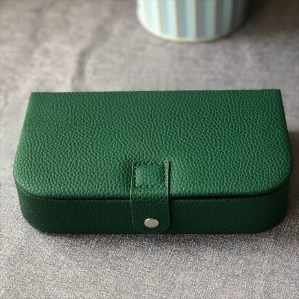 

Portable Travel Jewelry Organizer Box PU Leather Multi-functional Jewelry Storage Case Earring Container