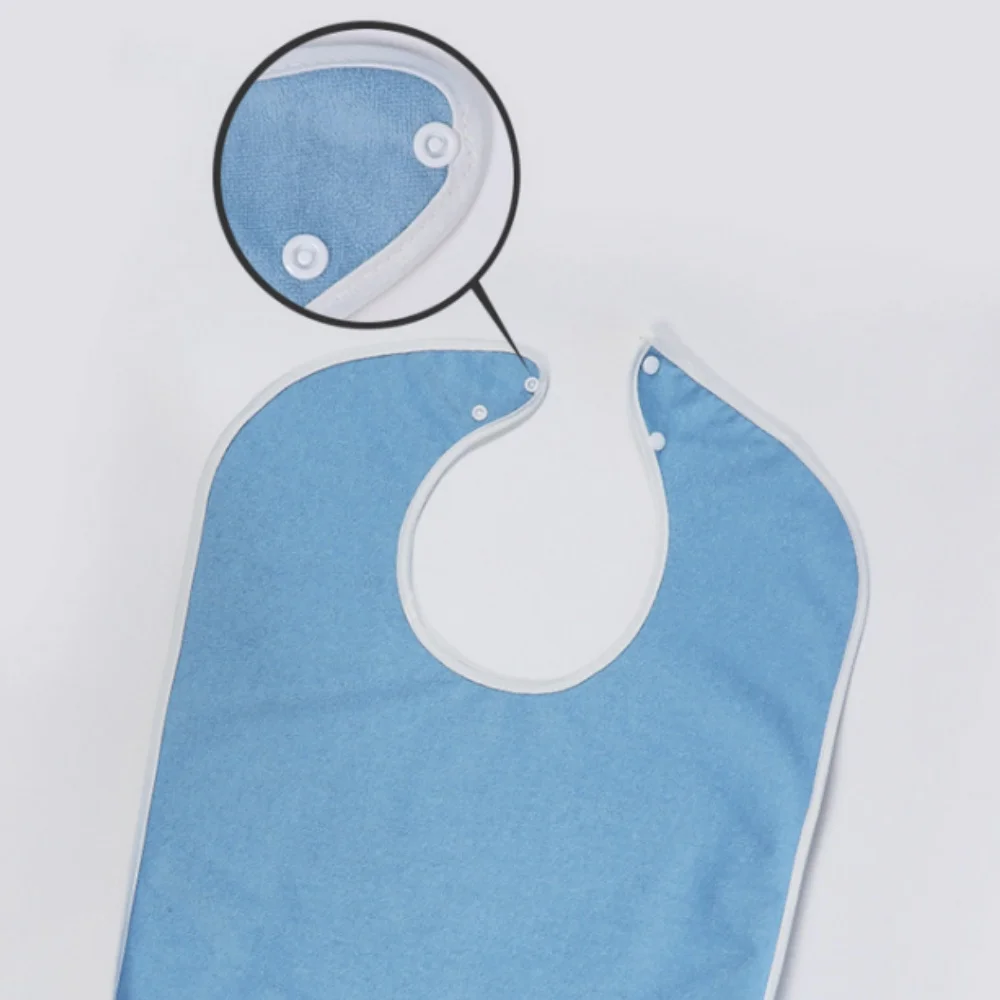1 шт., водонепроницаемые тканевые нагрудники для пожилых людей, большие нагрудники для взрослых, впитывающие дышащие нагрудники для пожилых людей, слюниковое полотенце, мужской и женский фартук, ткань
