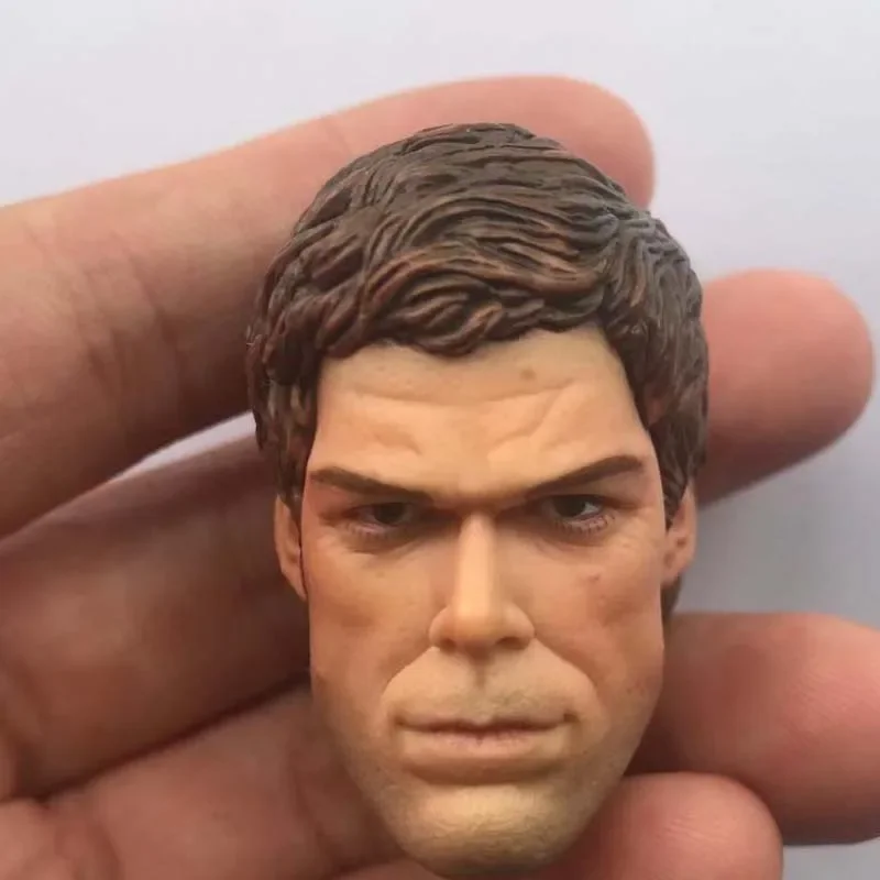 1/6 Scale Medicine Head Sculpt Forensic Michael C Hall Head Carving Model for 12in Action Figure Toy