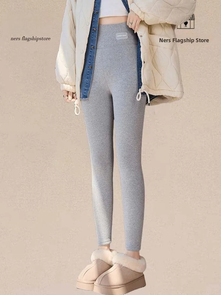 

Женские утепленные зимние брюки для йоги с высокой талией, утягивающие живот, с эффектом подтяжки ягодиц, не скатывающиеся, с высокой эластичностью