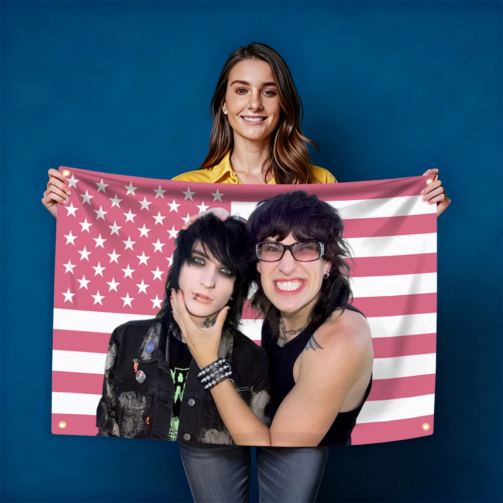 Amerika's Favoriete Flag Tapestry Jake Webber And Johnnie Guilbert Wall Tapestry Aesthetic Room Decor Hippie Art Home Decor