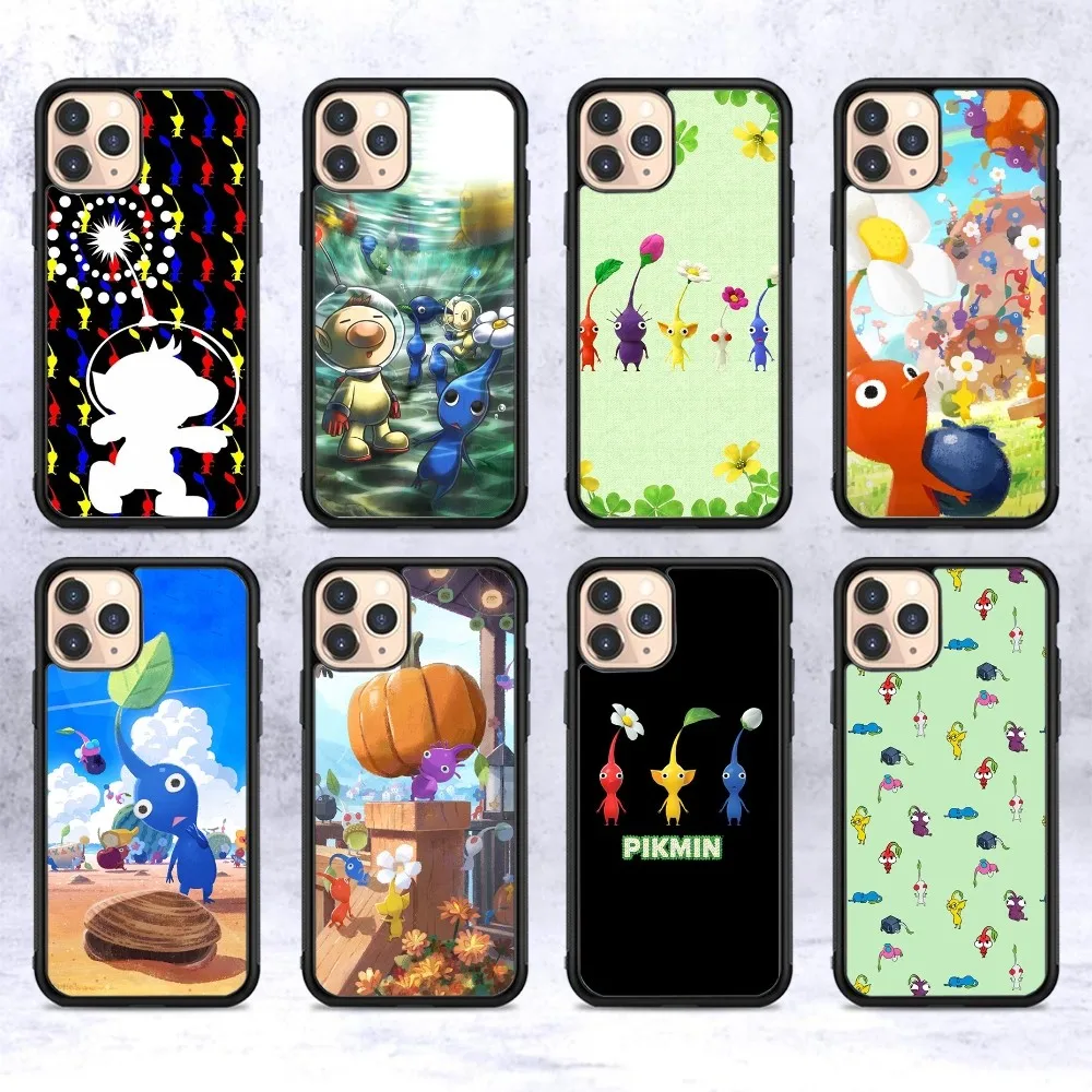 Game P-PikminS-S 4 Phone Case Silicone PC+TPU For Samsung S10 20 30 22 23 24 Plus Lite Ultra Cover