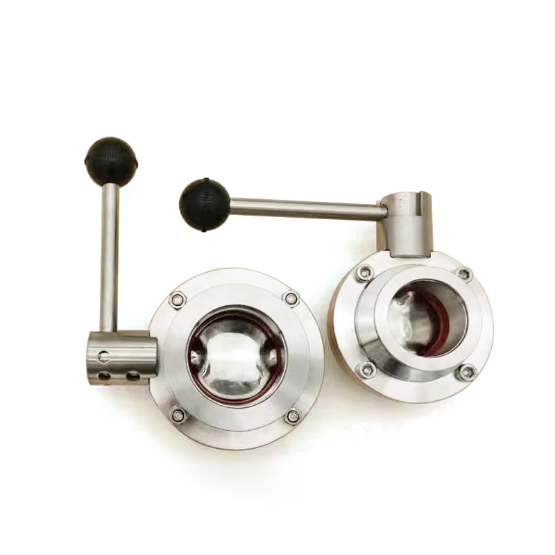 KF16 KF25 KF40 KF50 فراغ دليل فراشة صمام 304 الفولاذ المقاوم للصدأ الفولاذ المقاوم للصدأ قطع تدفق تحكم محلية الصنع