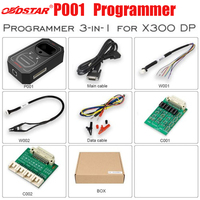 OBDSTAR P001 Programmer for X300 DP,X300 DP Plus,MK70,MS80,X300 Mini EEPROM Adapter, RFID Adapter and Key Renew Adapter 3-in-1