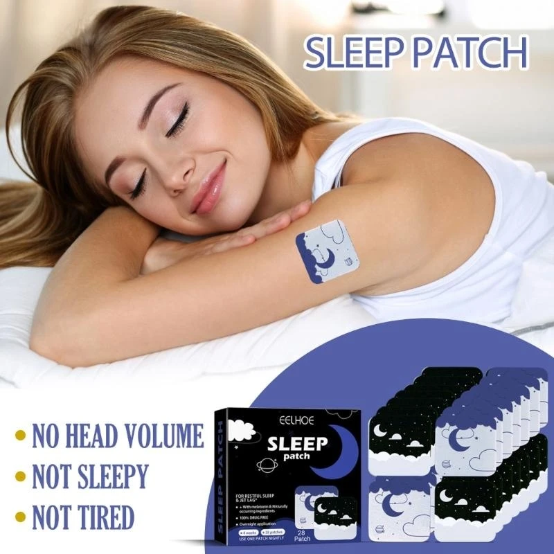 

28pcs/box Improve Sleep Patch Anxiety Essential Oil Relieve Headache Stress Plaster Improve Insomnia Body Relax Sticker