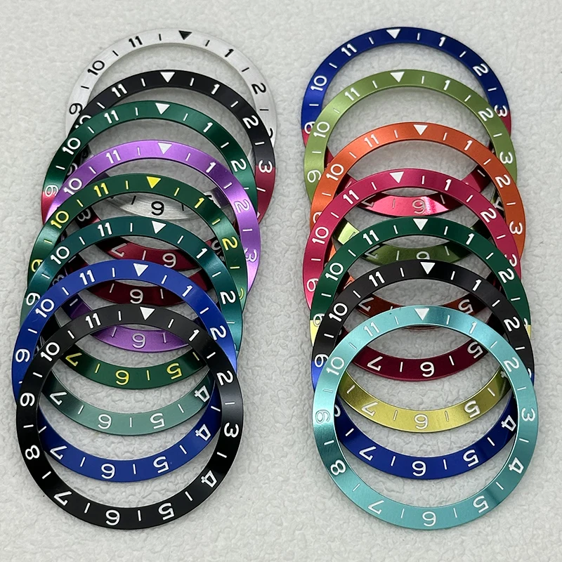 Watch Bezel 38mm X 30.6mm High-Quality Alloy Bezel Insert Compatible with SKX007, NH35, NH36, and GMT Automatic Movement Watch
