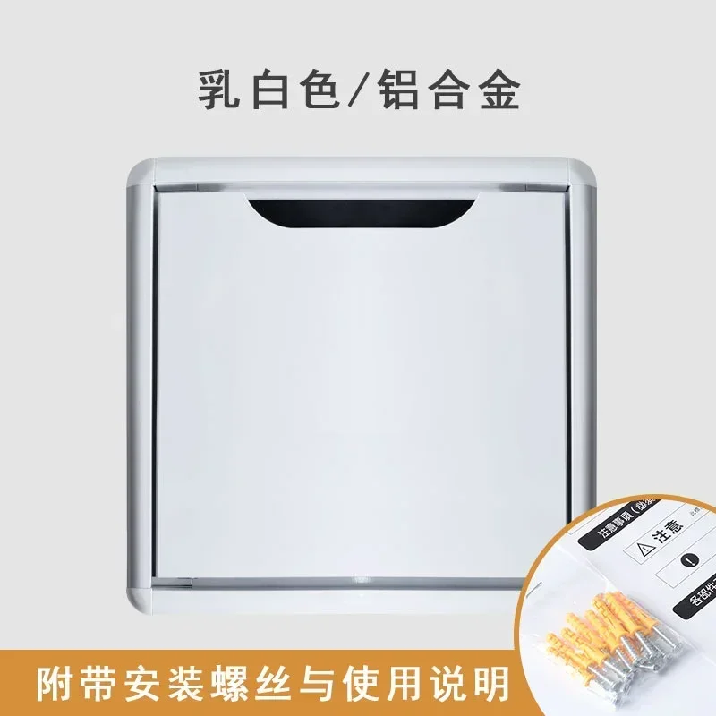 Wall Mounted Aluminum Folding Shoe Stool Space Saving Hidden Bench Entryway Bathroom Home Heavy Duty