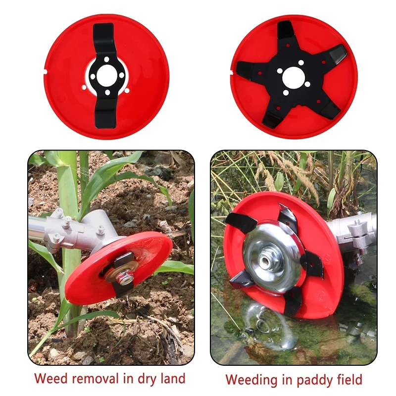 Efficient Brush Cutter Blade Universal Amphibious Weeding Disc Strong DurableTrimmer For Garden Paddy Field Dry Land Lawn Mower