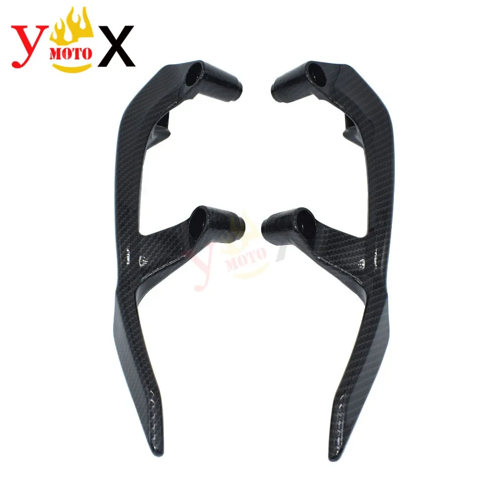 T-MAX 530 17-20 Scooter (Carbon Pattern) Rear Passenger Hand Handle Grab Bar Rail For Yamaha TMAX 530 TMAX530 XP530 2017-2020