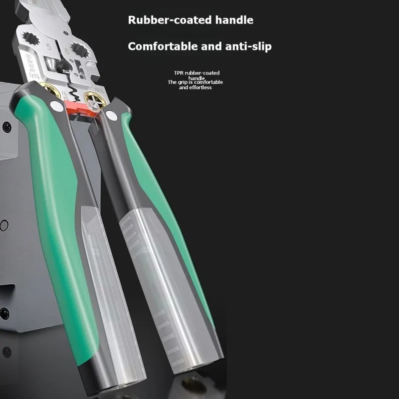 

ABGH-Multi-Functional Adjustable Wire Stripper With Voltage Testing And Wire Winding Functions