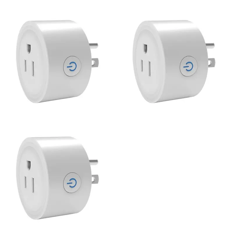 

【ПЛОЖЕНИЕ】3X TUYA 20A Smart Plug Розетка Zigbee с функцией мониторинга мощности Голосовое управление работает вилка стандарта США