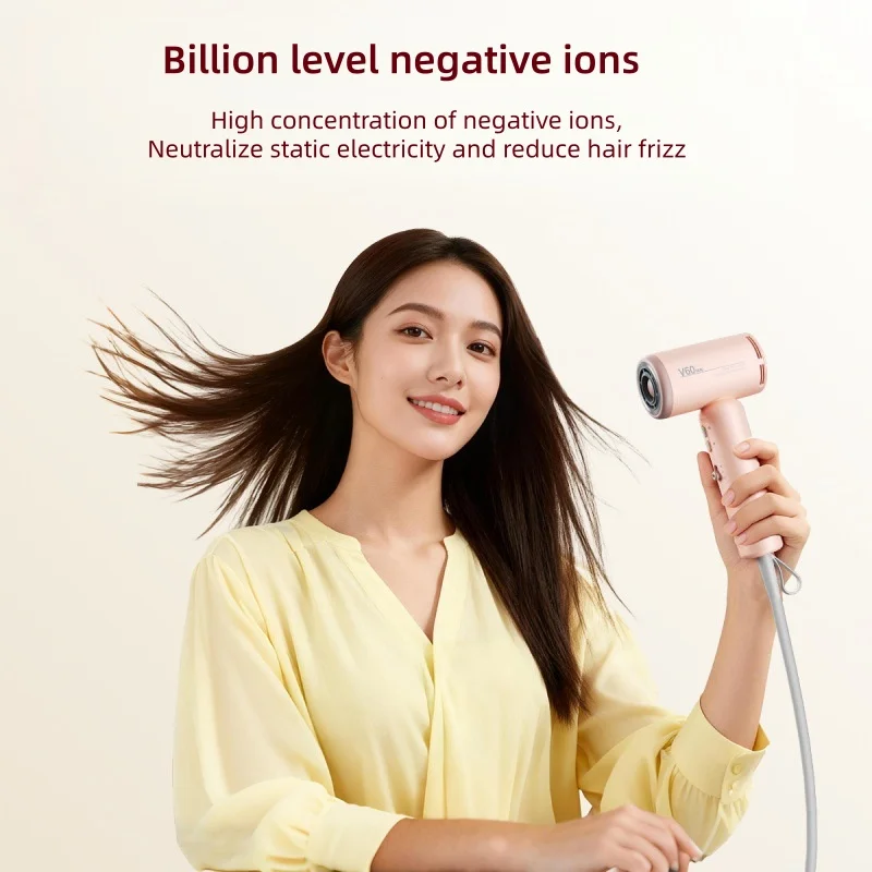 New Generation Mini High-Speed Hair Dryer 1400W High-Power Silent 100 Billion Negative Ion Hair Care Home Travel Hair Dryer 220v