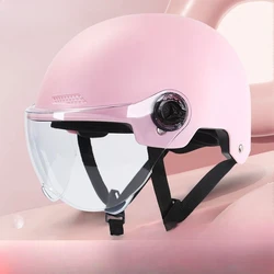Helmet Electric Vehicle Summer Women's Sun Protection All Seasons Universal Breathable Half Helmet Motorcycle Safety Hat