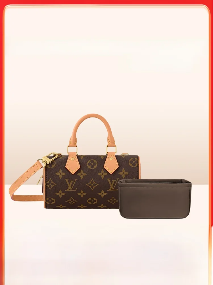 

Легкая тонкая нейлоновая сумка для новой сумки LV Nano Speedy 25, внутренний карман для хранения аксессуаров