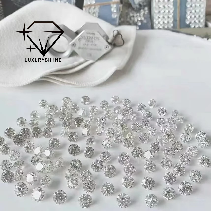 

LuxuryShine VS2 Круглая форма, выращенный в лаборатории бриллиант 1CT 2CT 3CT 4CT 5CT D-F Цветной белый бриллиант с сертификатом IGI