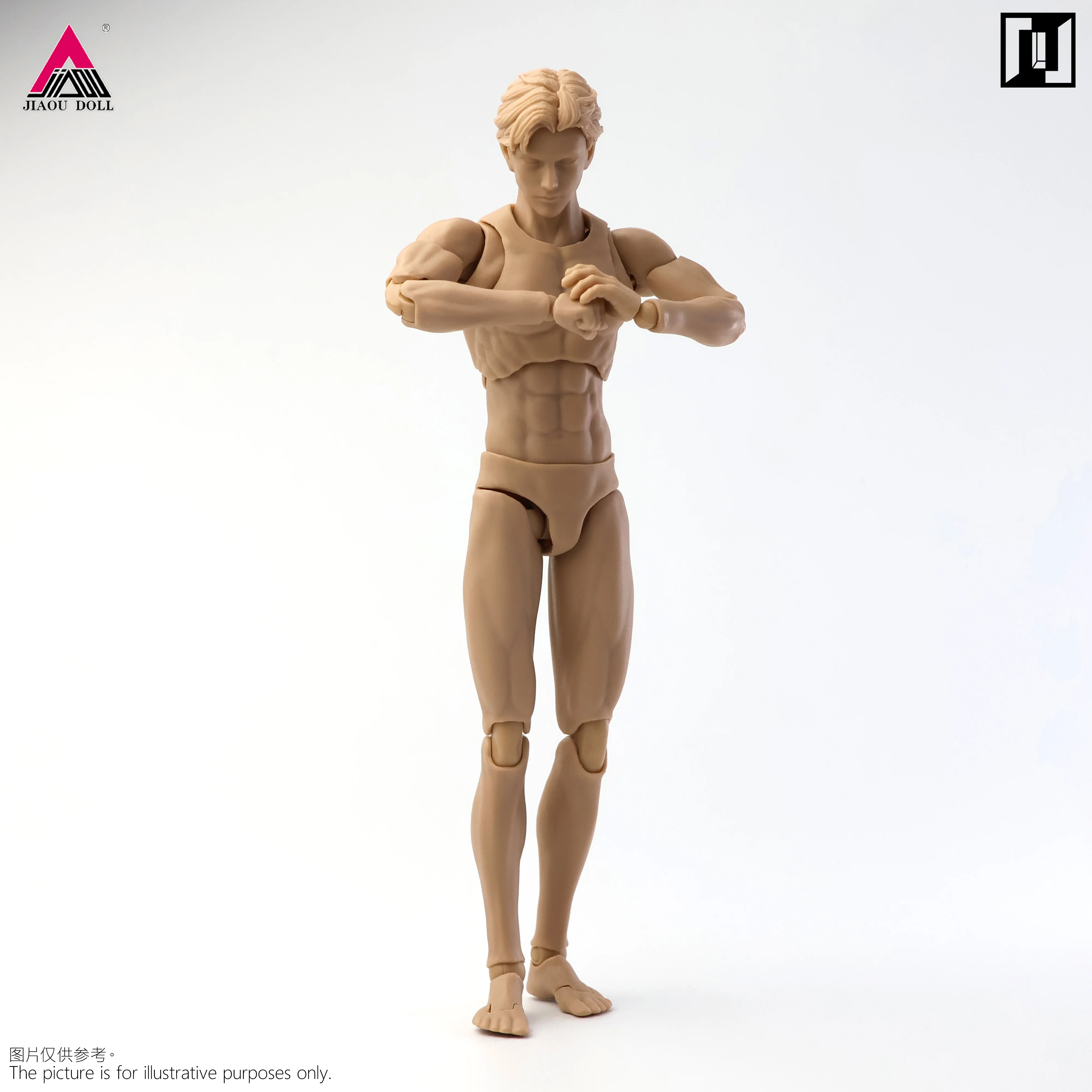 2026 Q1 Mirrfig MF001 1/12 Lean Male Articulated Joint Body Super Flexible 16.2cm White Yellow Action Figure Body Model Doll - Image 5