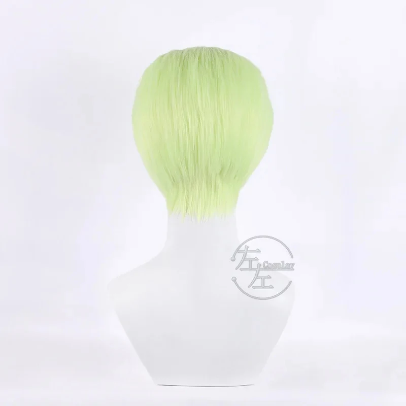▶❤Valorant Gekko Cosplay Wig Short Green Heat Resistant Synthetic Hair Halloween Role Play Wigs with Wig Cap❤◀ view 4