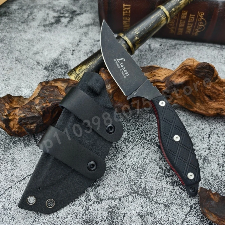 

Нож V040 с высокой твердостью лезвия - лезвие из стали 8Cr13Mov, рукоять G10, портативный нож для кемпинга и рыбалки, практичный режущий нож