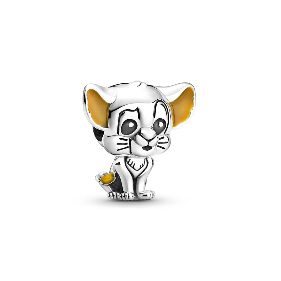 Lion King Simba Charm Beads Pendant Fit Original Snake Silver Bracelet Necklace Beads For Diy Jewelry Women Gift