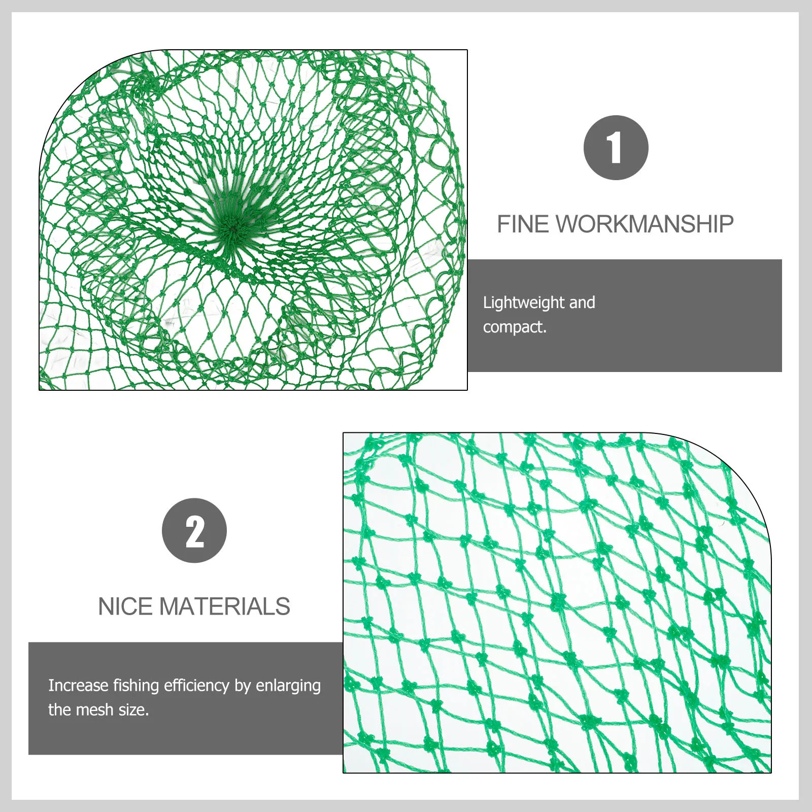 

Fishing Net Large Qing Mesh Lightweight Replacement Catching Basket For Small Fish Shrimp Fly Fishing Practical Fish Nets