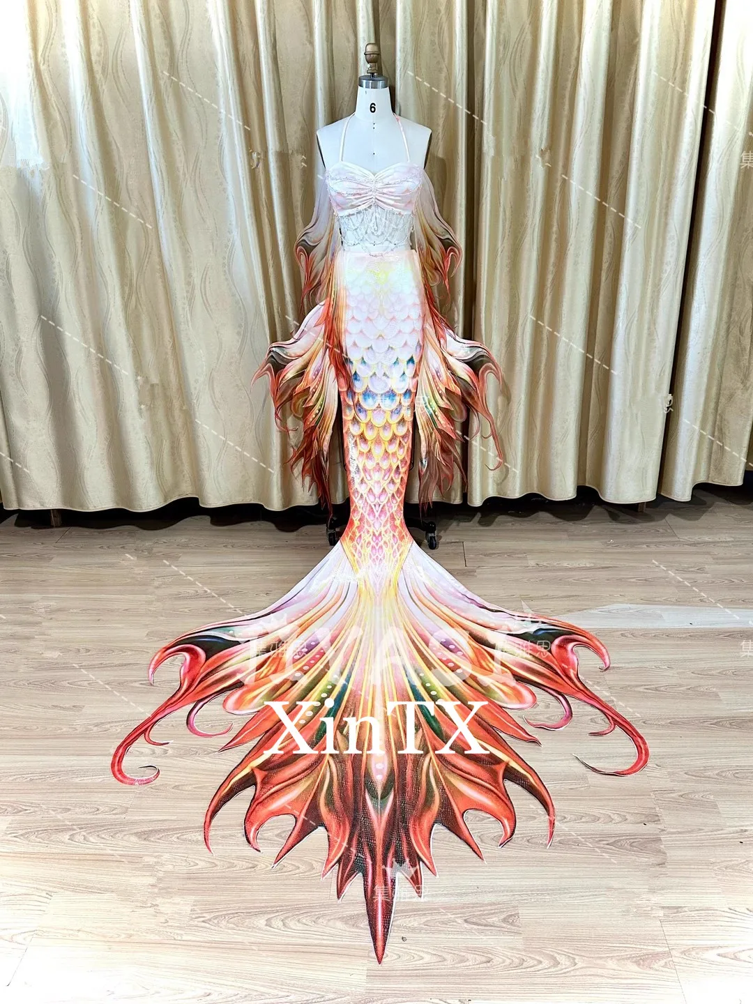 NEW Adult Big Mermaid Tail Diving Show Shiny Tail Women Beach Costume For PhotoShooting Aquarium Swimming Instructor specialized