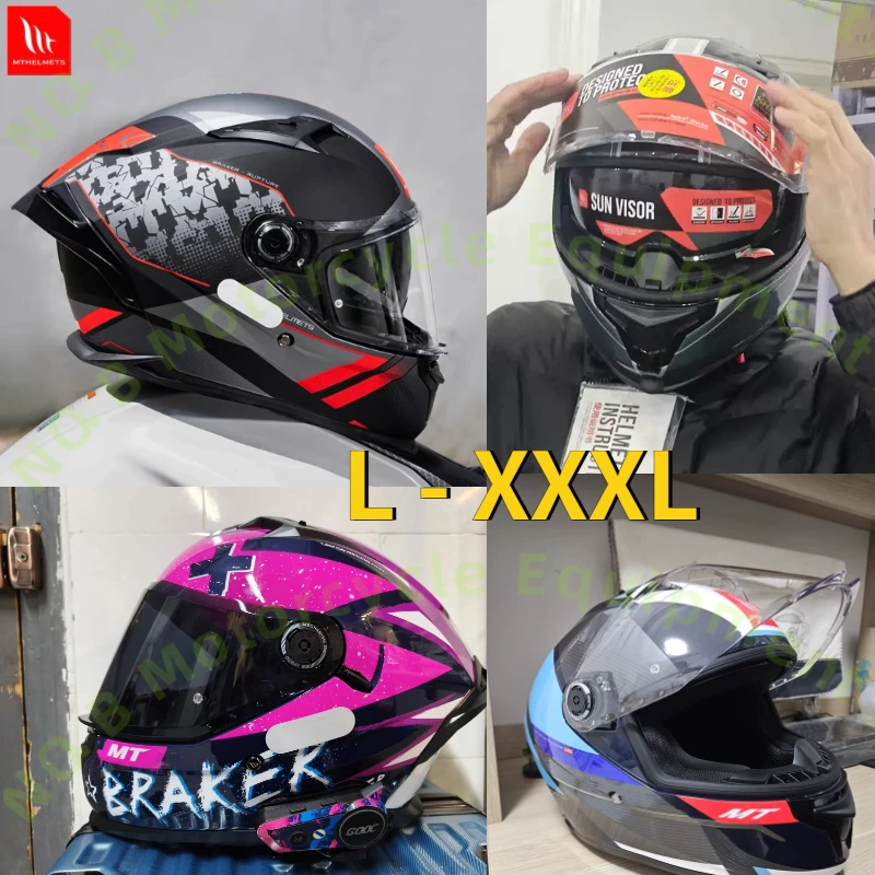 

MT Thunder 3 Pro Braker SV Motorcycle Helmet Double Visor Full Face ECE DOT Certified Road Racing Casco