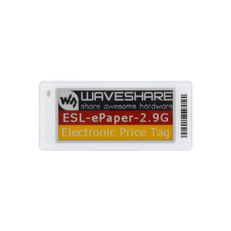 

Waveshare ESL-ePaper-2,9G, дисплей для электронной бумаги с точечной матрицей, серия этикеток для электронных полок, красный/желтый/черный/белый