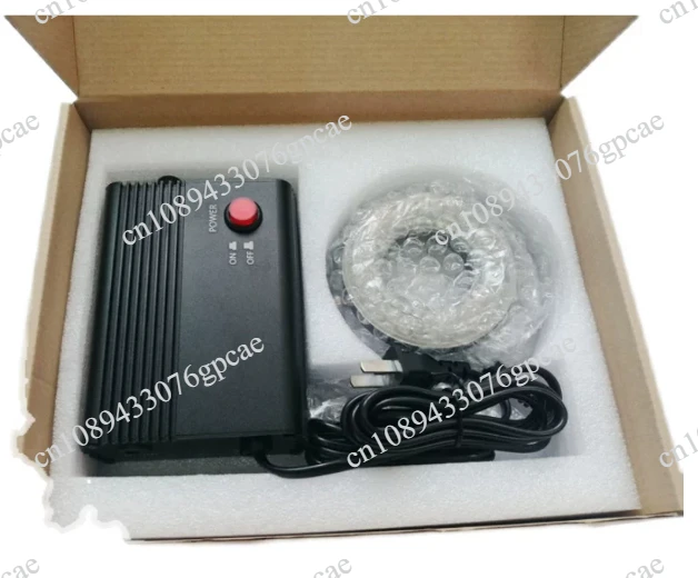Stereo Microscope for Industrial Vision CCD Imaging Metal Power Box, 61mm Inner Diameter, 144 LED Beads Metal Lamp Head