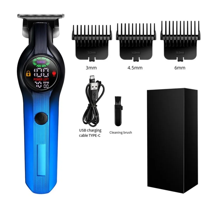 [NEW!N92R】 Multifunctional Hair Salon Electric Hair Clipper Digital Display Electric Hair Clipper