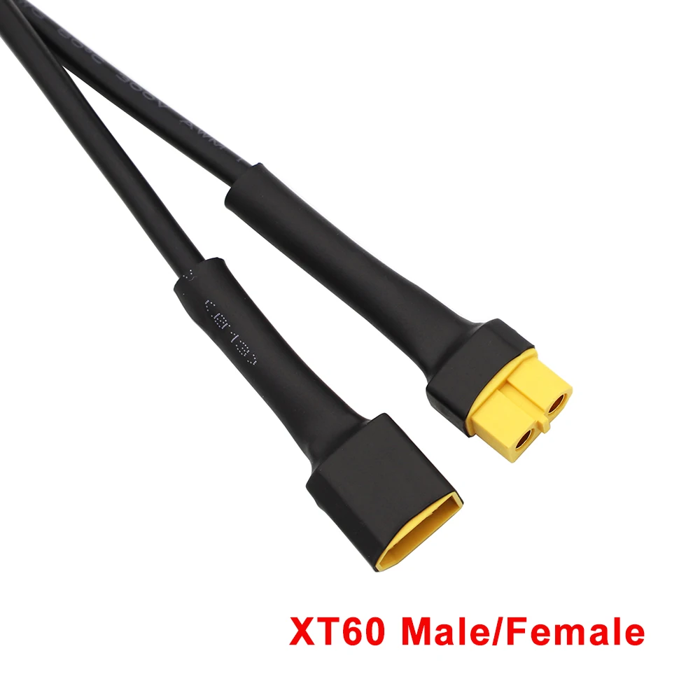 1pcs XT60 Plug Male/Female to DC 5.5*2.1mm Female Connector 18AWG Power Cable Adaptor 5521 Wire for RC Battery Charging Adapter