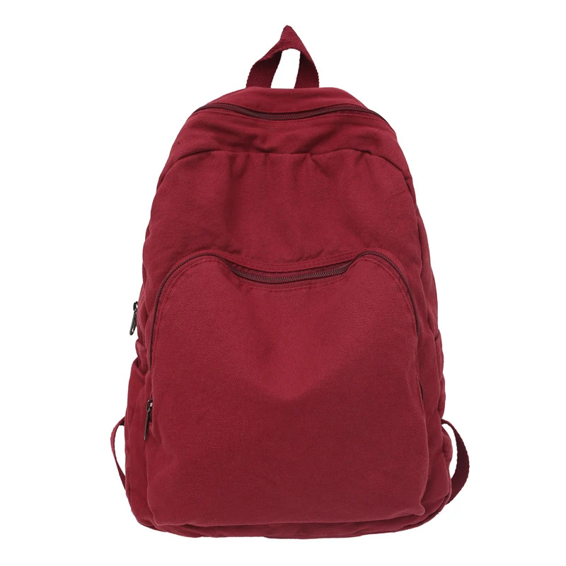 Mochila escolar de lona para hombre y mujer, bolso de viaje para estudiantes, ideal para ordenador portátil