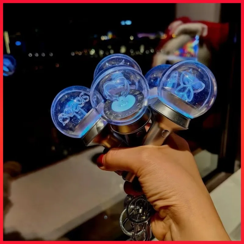 Aespa Light Stick Korea Kpop Lightstick lampa brelok świecący pręt z elektronicznym światłem peryferyjne zawieszki aespa w tym samym stylu