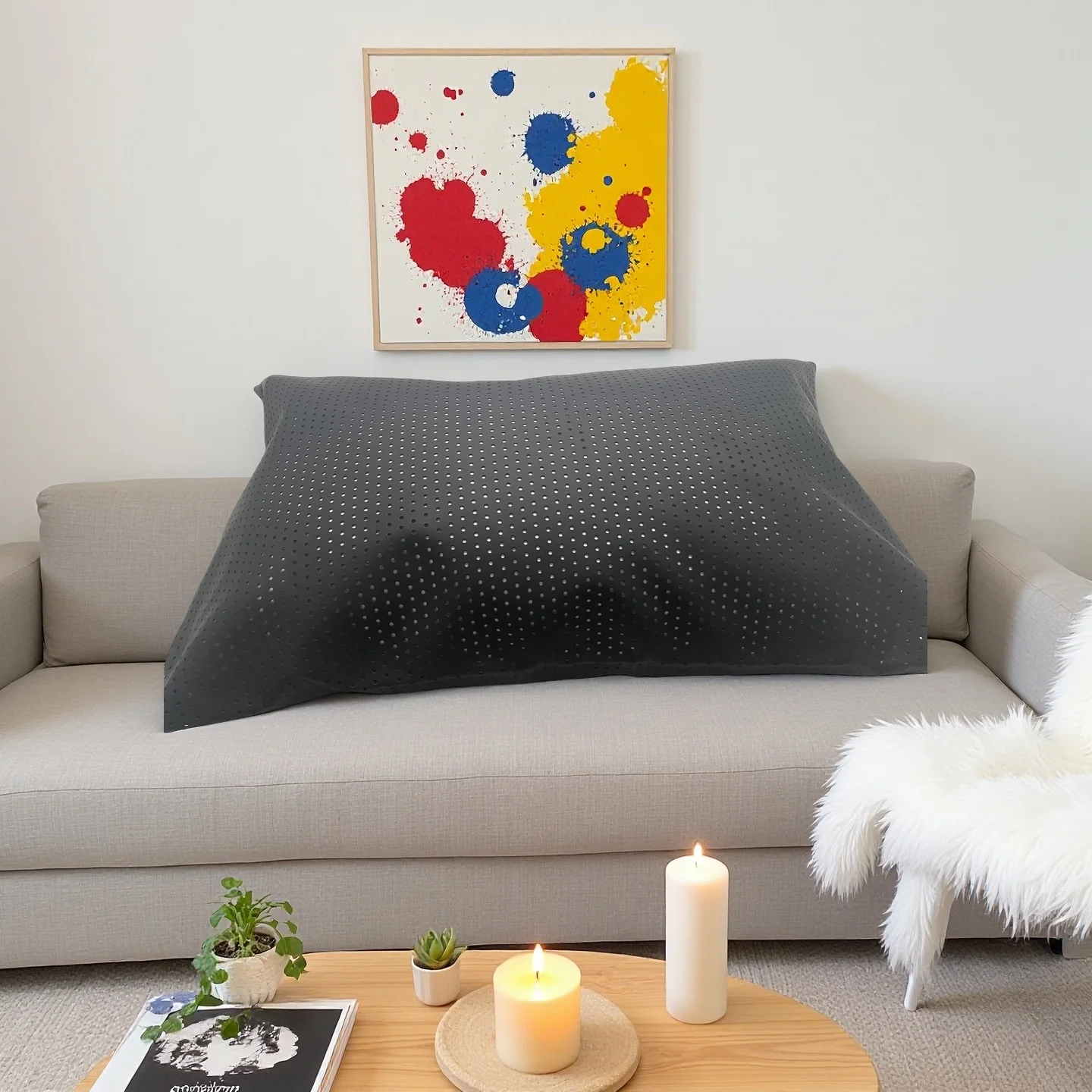 50%Discount Grounding PU Leather Pillowcase With 15FT Cord