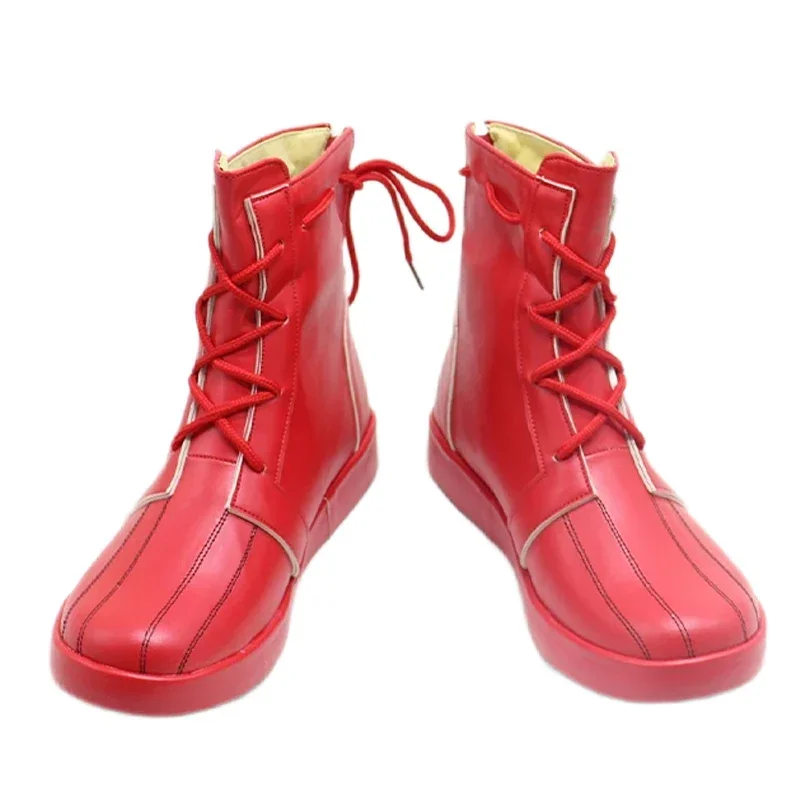 Shinonome Akito Scarpe Cosplay Accessori per giochi Puntelli Cosplay Scarpe in pelle PU Stivali da festa di Halloween Realizzati su misura