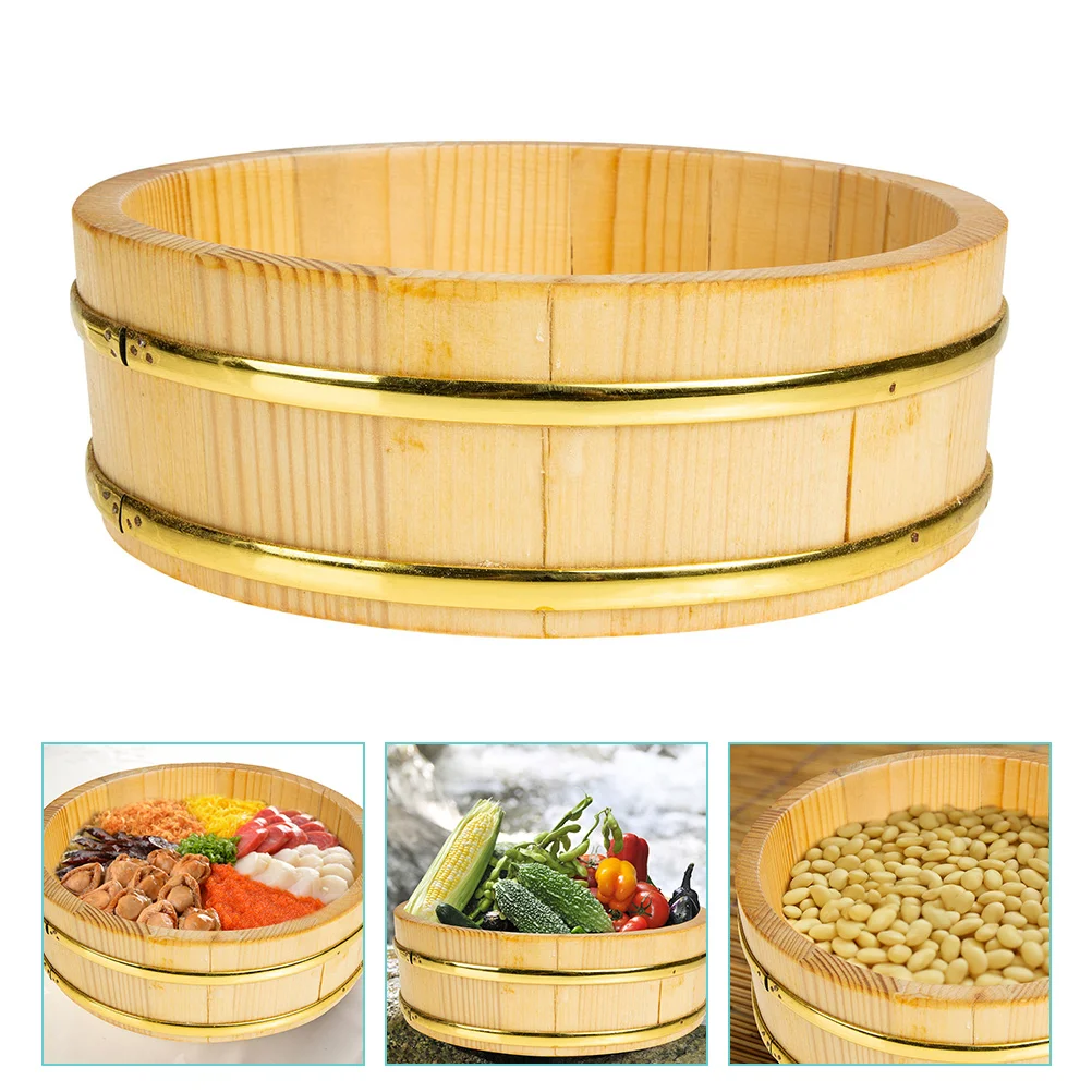 

Dumbbell Handle Sushi Rice Bowl Bucket Weight Deep Bar Nuts Round for Restaurant Plate Fitted Barbell