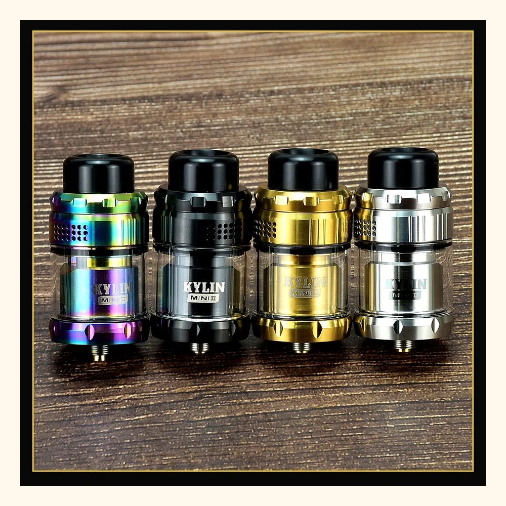 Wolfcoolvape Kylin Mini V2 RTA Tank - 3ml/5ml Rebuildable Atomizer, Single Coil, 24.4mm 316SS