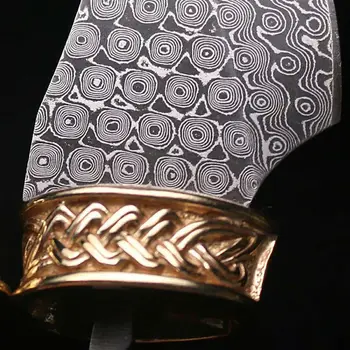 大馬士革鋼固定刀刃刀坯 家用DIY刀具坯料 配件 露營求生直刀 10 最佳銷售 刀坯 - №2