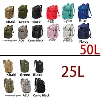 25L/50L 1000D Nylon Waterproof Trekking Fishing Hunting Bag Backpack Outdoor Rucksacks Tactical Sports Camping Hiking - Image 2