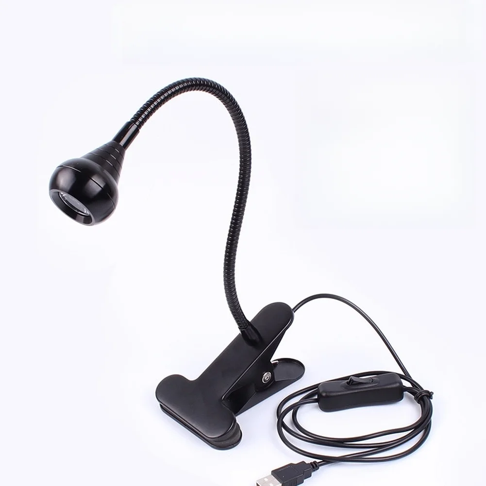 USB Powered UV LED Lamp with Clip for Phone Screen Glue Application UV Resin Curing Tool ABS Lightweight Design