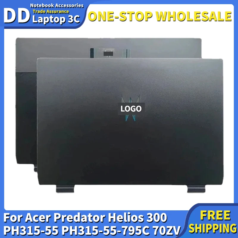 

For Acer Predator Helios 300 PH315-55 PH315-55-795C 70ZV 15-inch NEW A Shell LCD Back Cover Top Rear Lid Replacement Housing