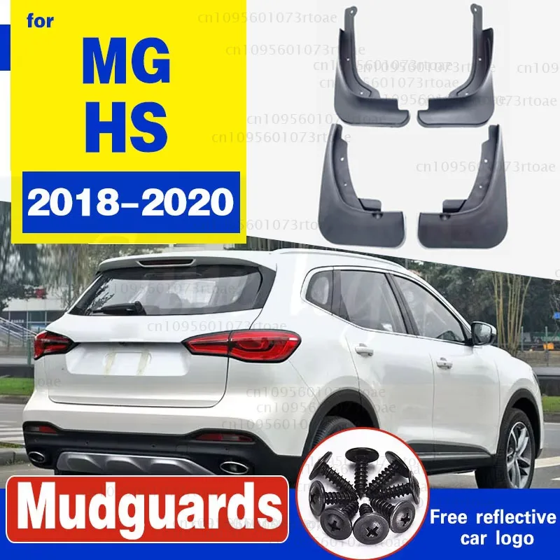 car styling for MG HS 2018-2020 accessories mud flaps flap splash guard Front Rear Mudguards Fender car-styling black 4pcs/set