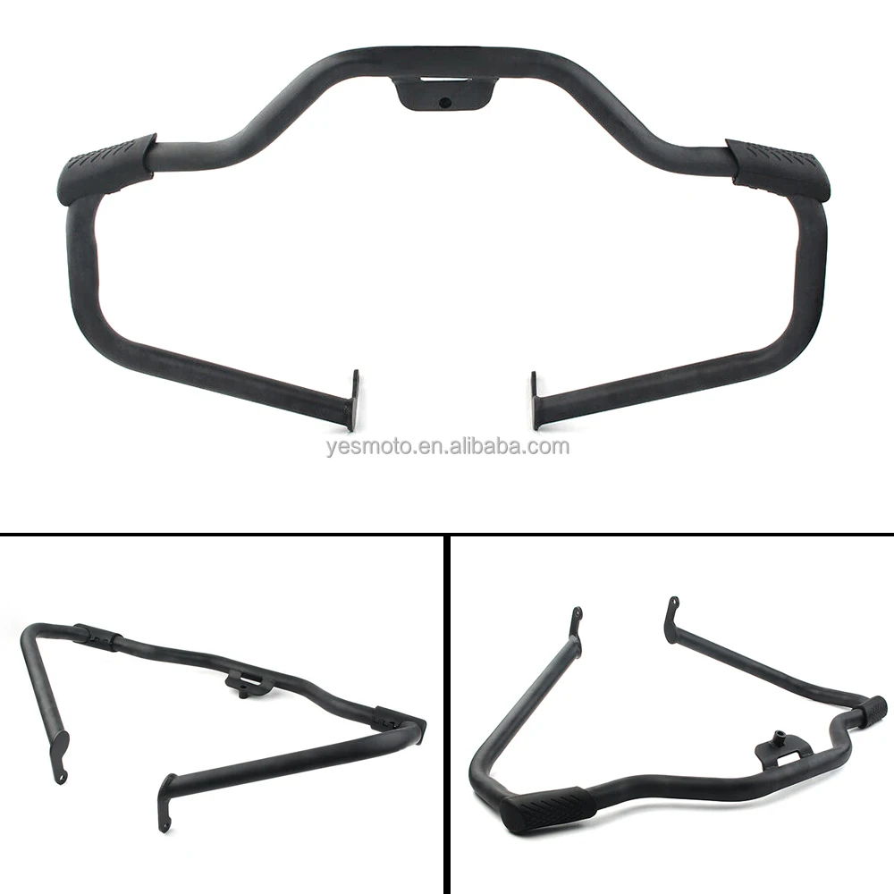 Black Mustache Engine Guard Highway Crash Bar For Harley Softail Fat Bob Deluxe 2018-2020 Breakout 114 FXBRS