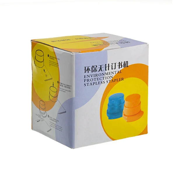 Needleless Stapler Eco-friendly Portable Book Stitcher No Nails for Waste Reduction Paper with Green Living