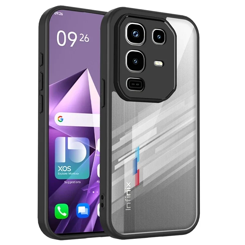 حافظة لهاتف انفينيكس نوت 50/X 40/X Pro Plus 40S 4/5G PC غطاء حماية ممتص للصدمات من البولي يوريثان الحراري الفاخر