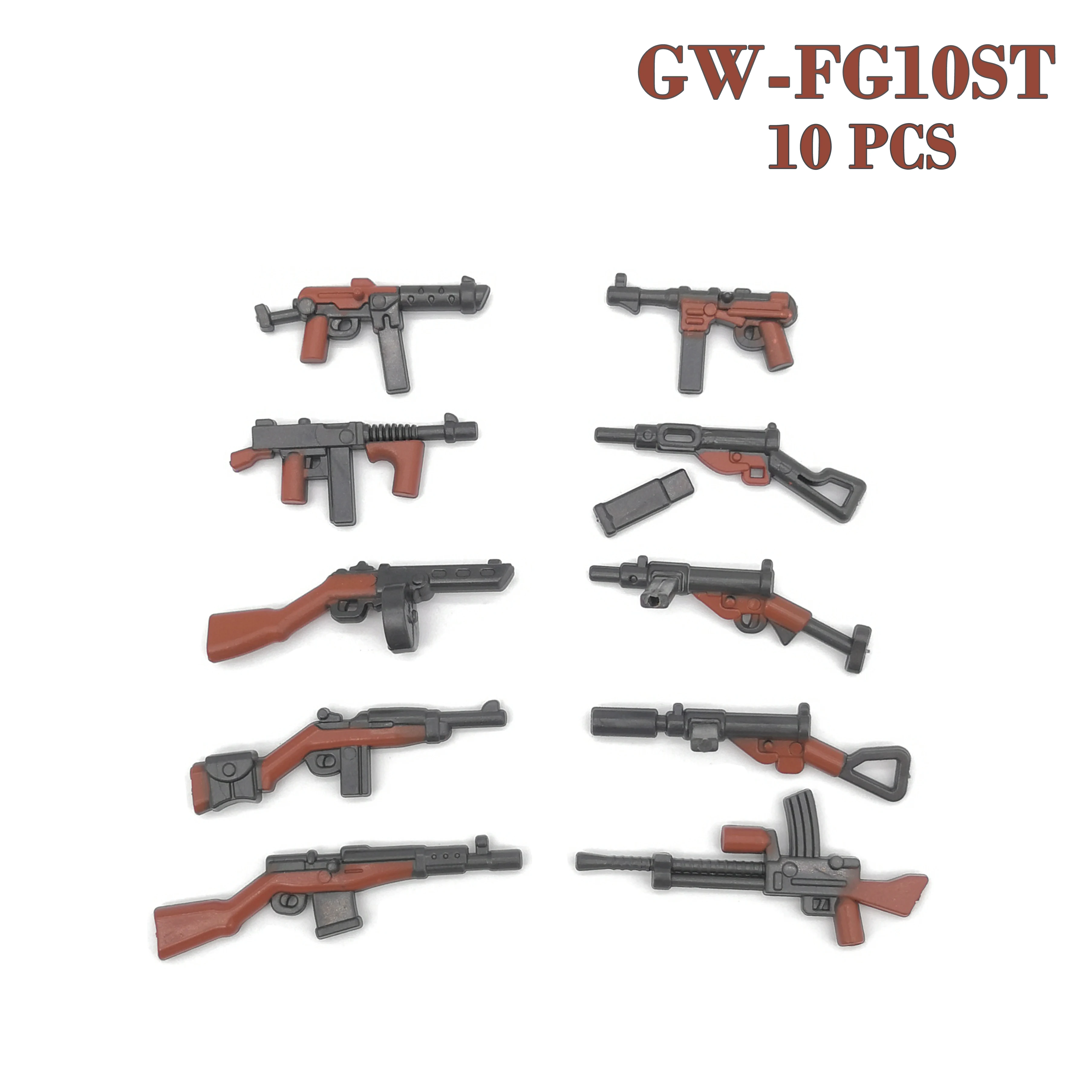 Cajas de armas de Rifle de mosin-nagant Kar98K, figura militar de soldado, modelo Playmobil, bloques de construcción, juguete para niños, WW2