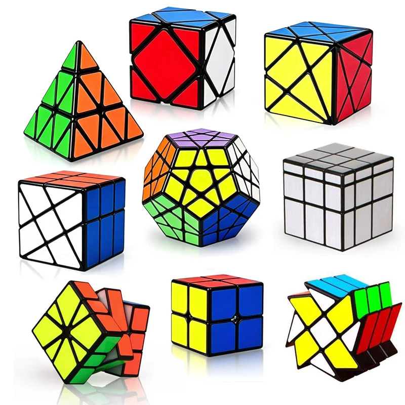 Speed Cube 2x2 3x3 Pyramid Mirror Skewb Dodecahedron Megaminx FengHuoLun Problem Solving Brain Teaser Toys Gifts For Adults Kids