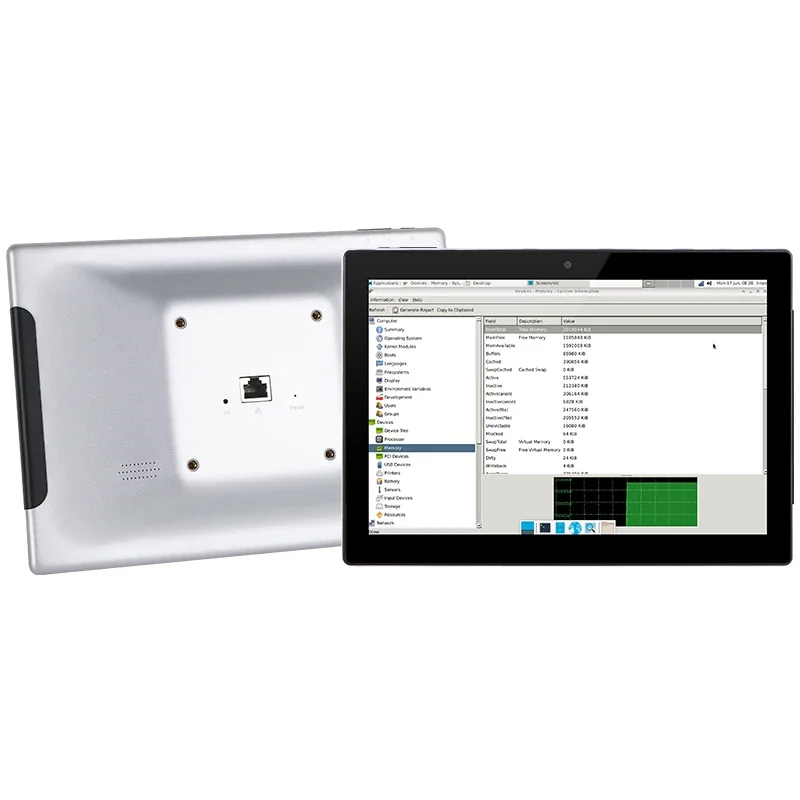 10.1 Inch Wall Mounted Android PoE Tablet Industrial Automation Healthcare Touch Display