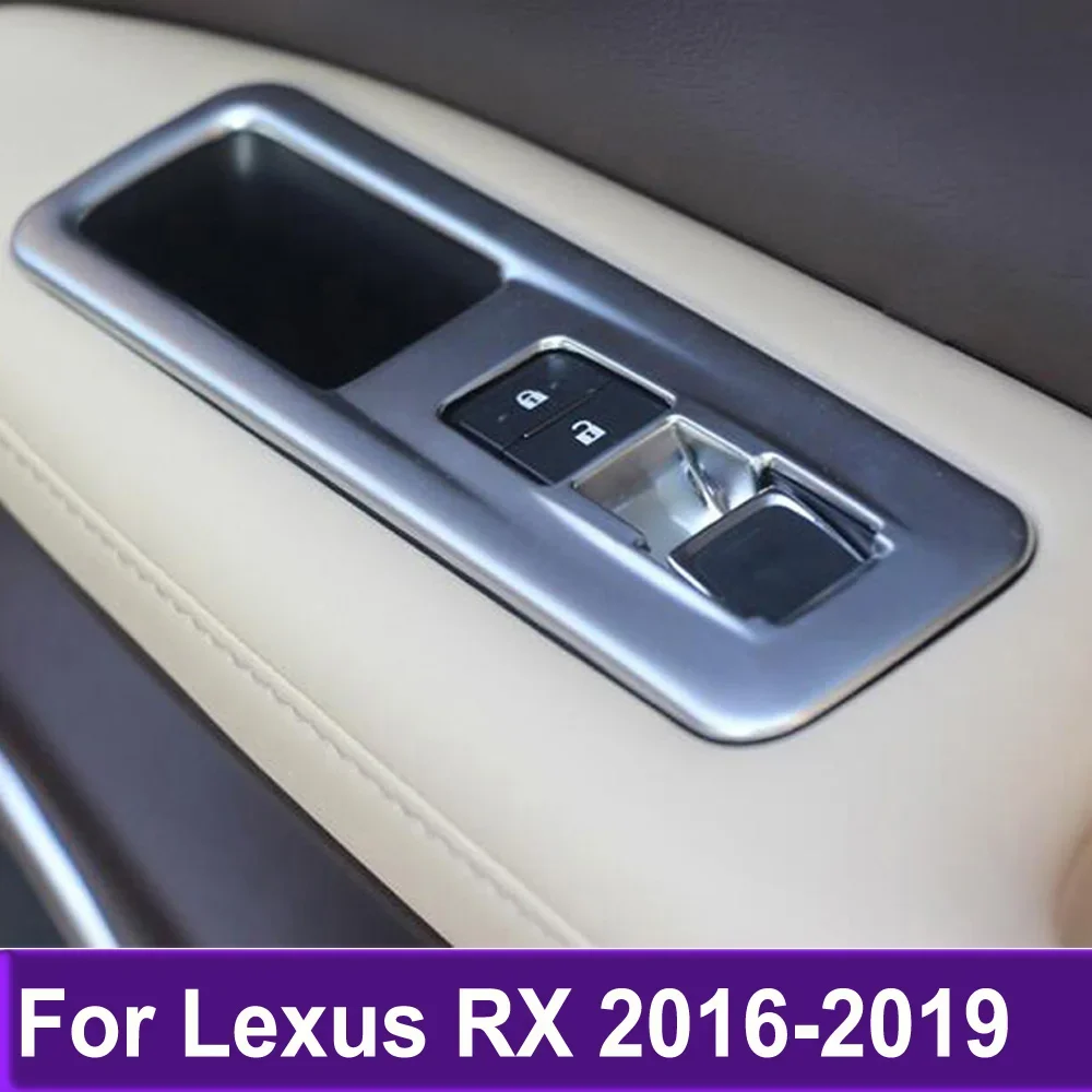 

Car Styling Interior Accessories For LEXUS RX 2016 2017 2018 2019 Window Switch Decor Armrest Panel Trim