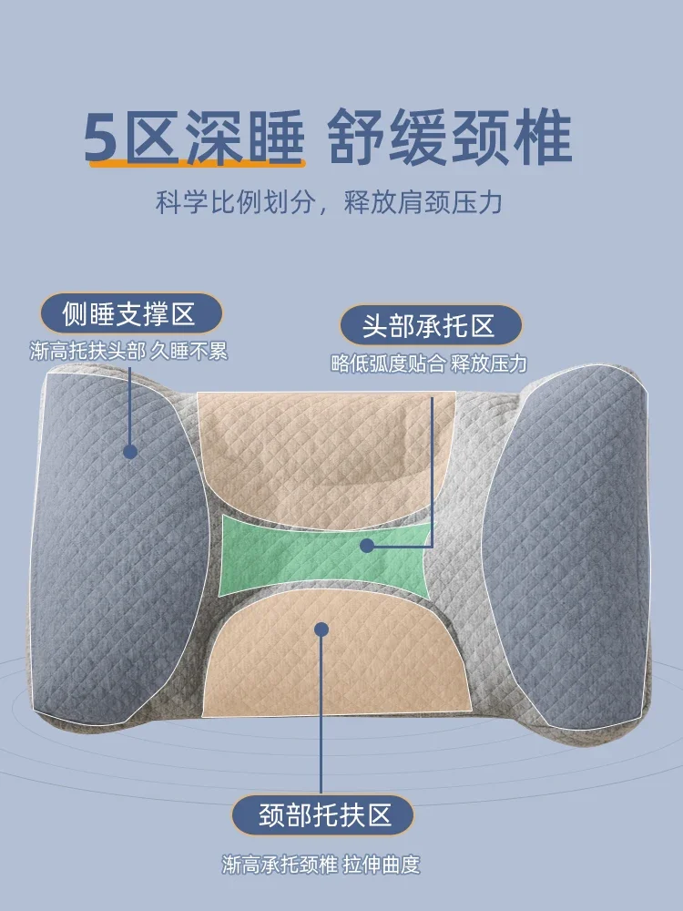 pe flexible pillow helps sleep to protect cervical spine special side sleep soft adult cervical spine pillow does not collapse